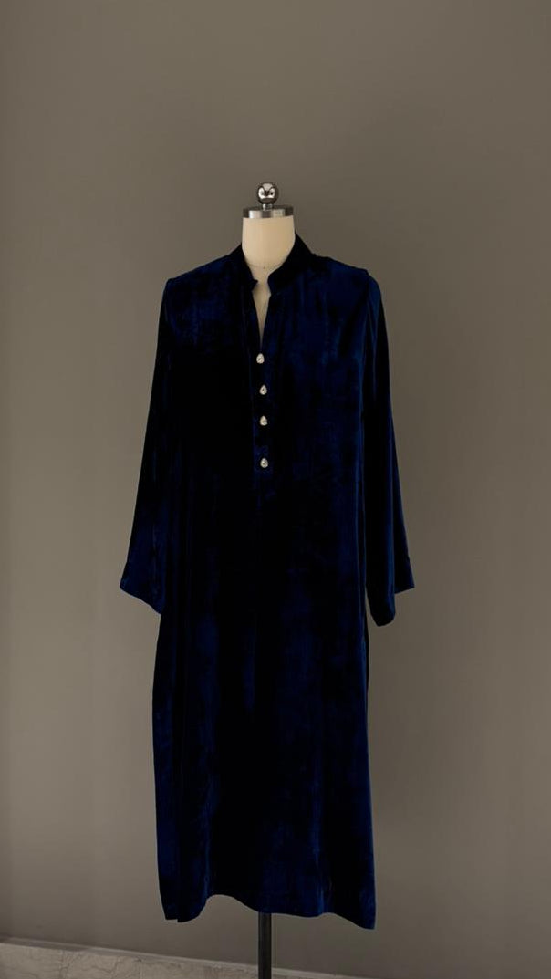 Imperial Navy Velvet Suit - Luaycouture