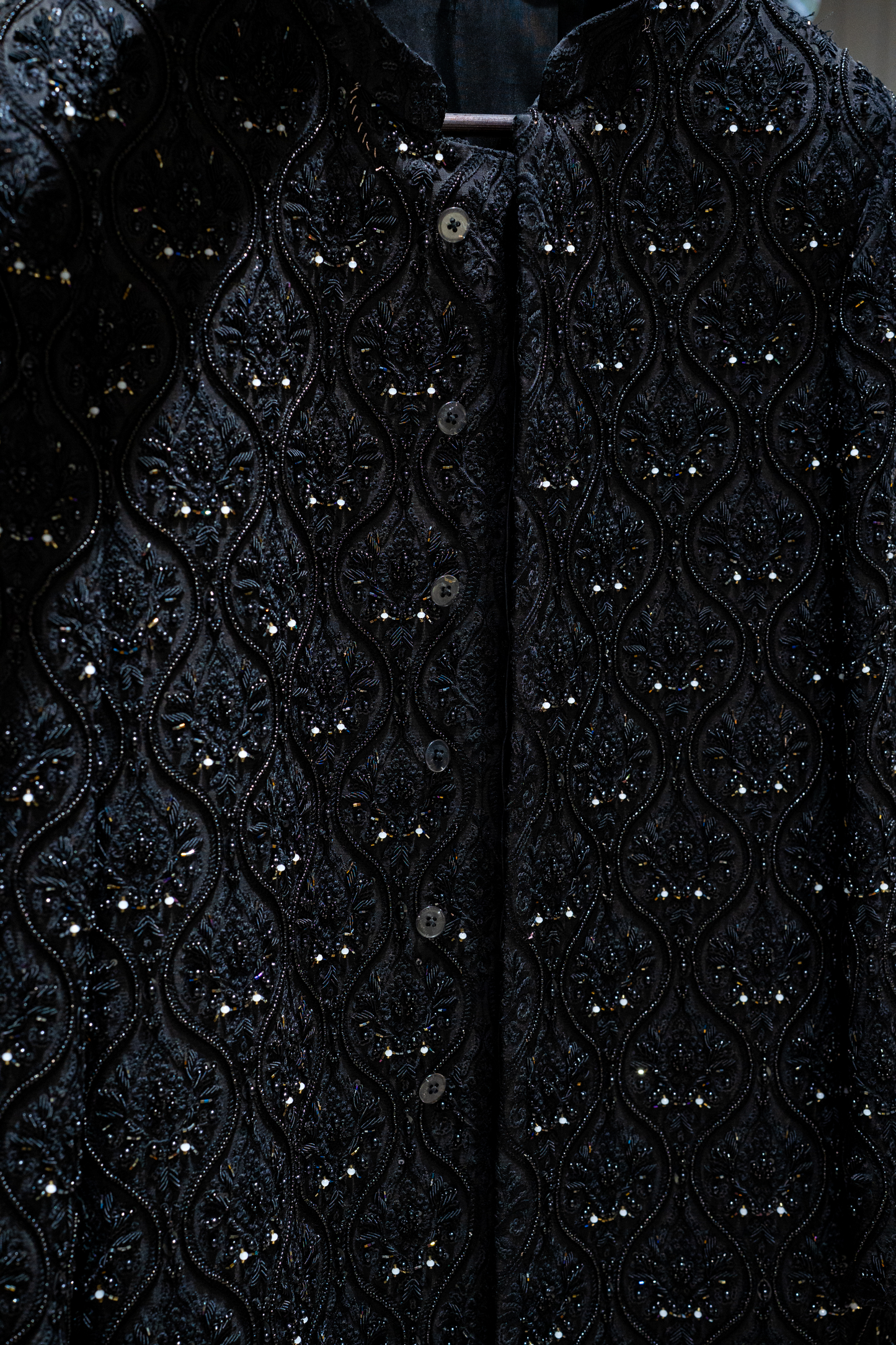 Midnight Sultan Sherwani - Luaycouture
