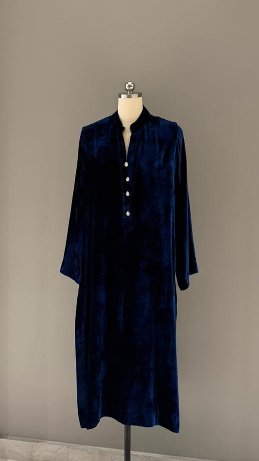 Imperial Navy Velvet Suit - Luaycouture