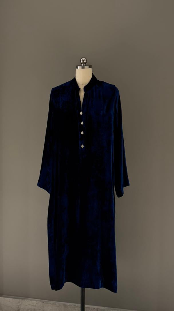 Imperial Navy Velvet Suit - Luaycouture