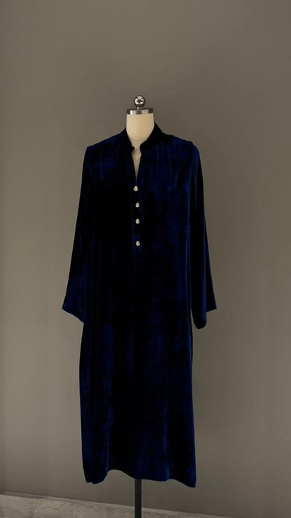 Imperial Navy Velvet Suit - Luaycouture