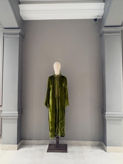Olive Nocturne Kaftan - Luaycouture