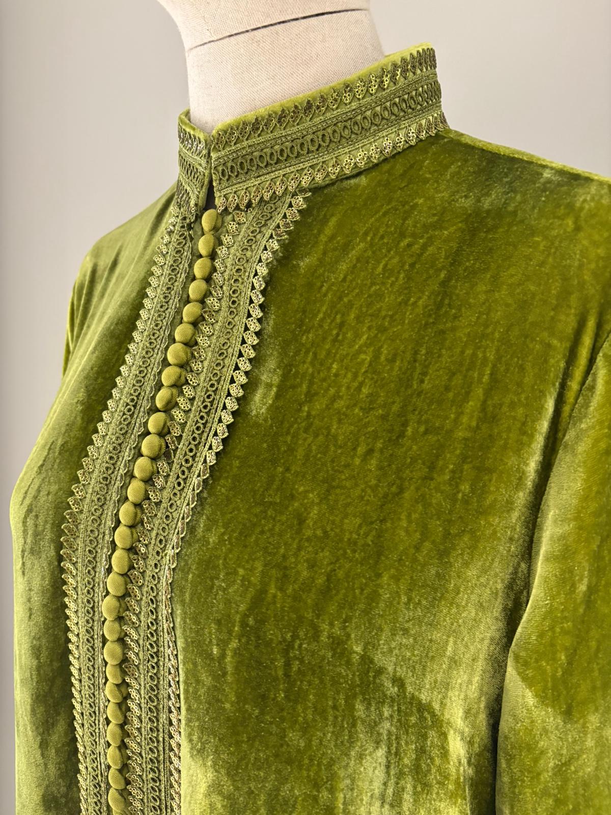 Olive Nocturne Kaftan - Luaycouture