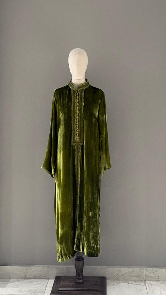 Olive Nocturne Kaftan - Luaycouture