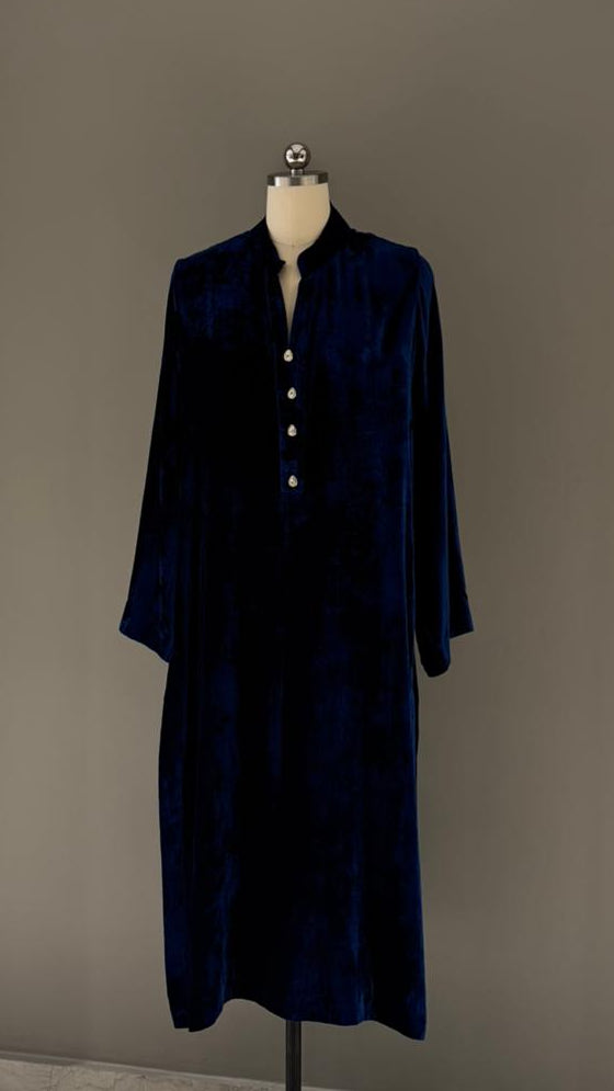 Imperial Navy Velvet Suit - Luaycouture