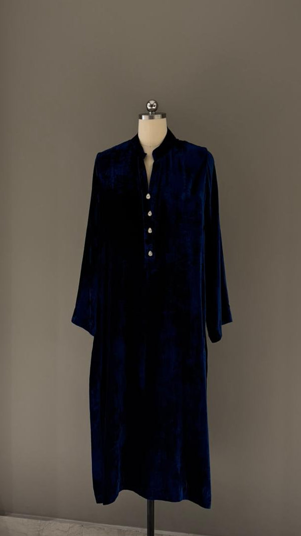 Imperial Navy Velvet Suit - Luaycouture