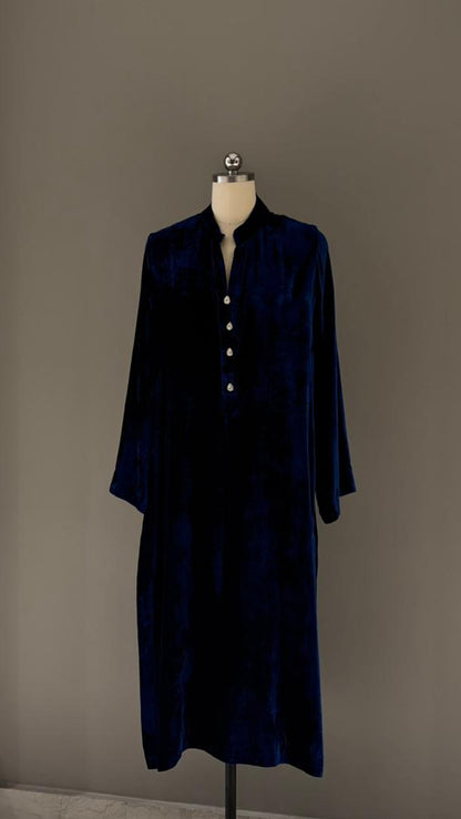Imperial Navy Velvet Suit - Luaycouture