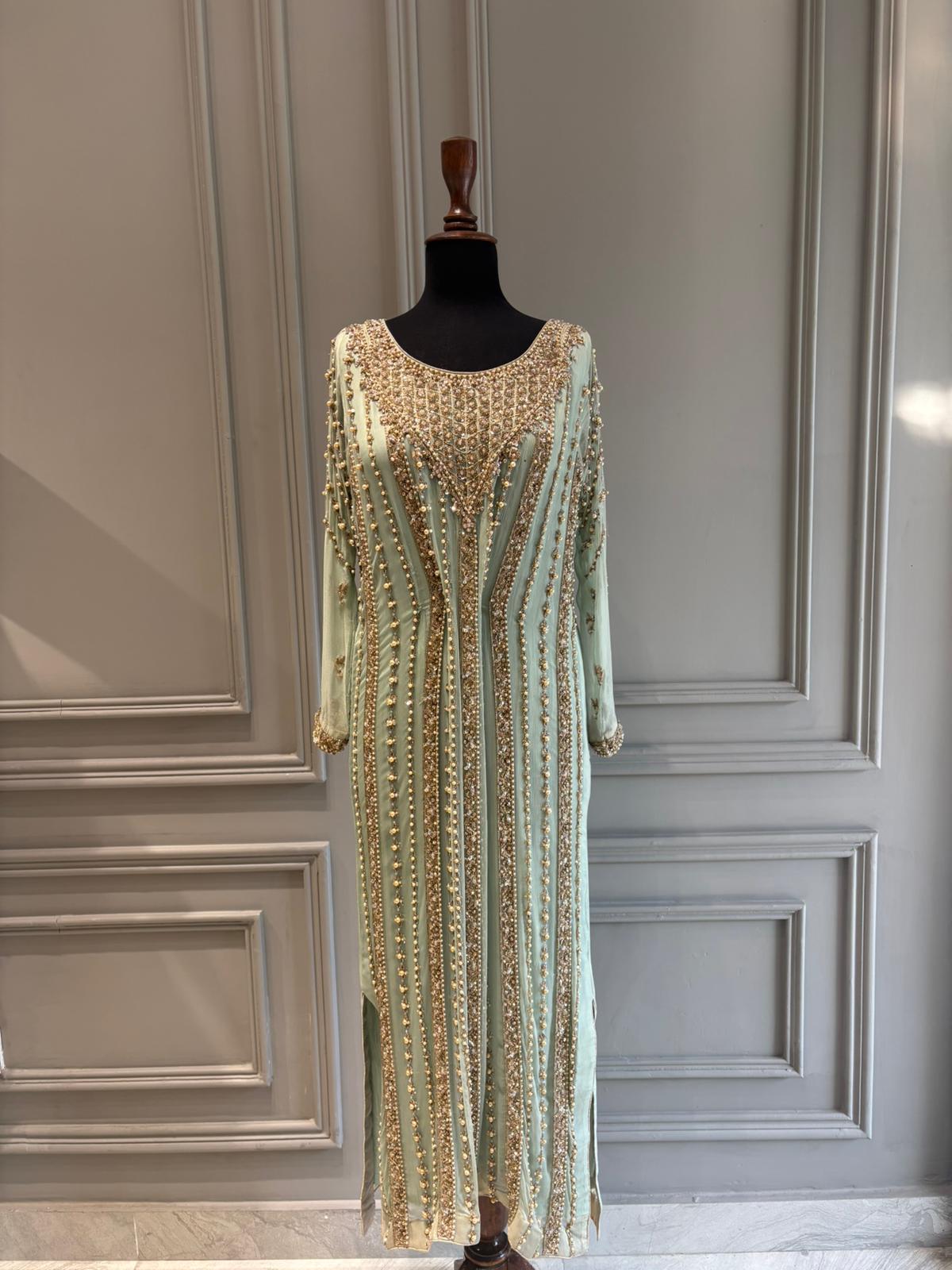 Mint Aurelia Gown - Luaycouture