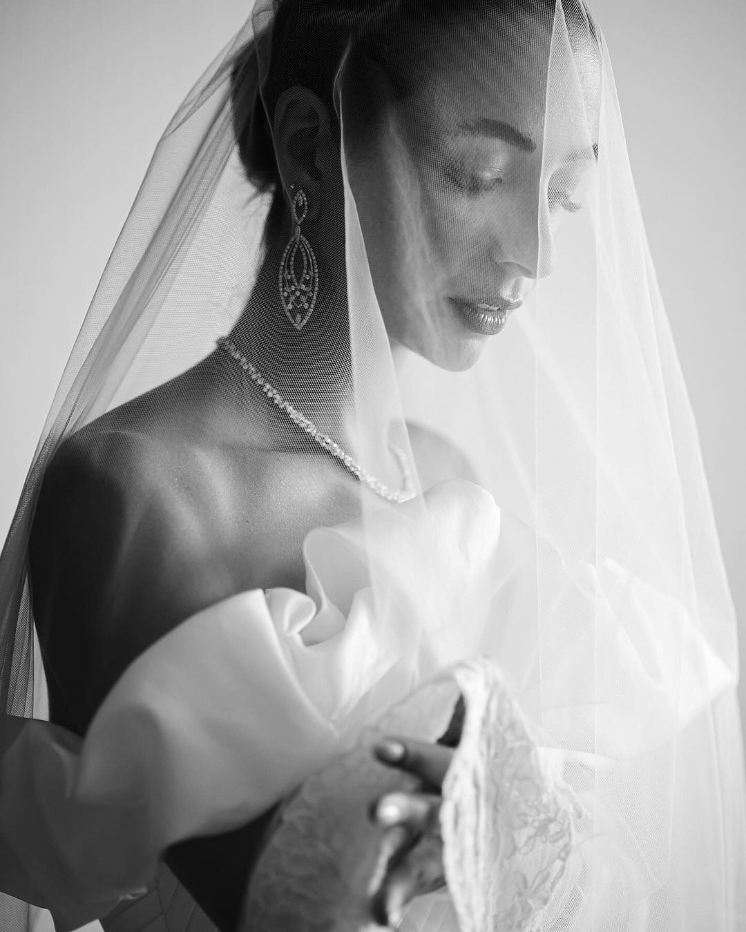Ethereal Rosette Bridal Gown - Luaycouture